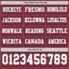 Custom Burgundy White-Gray Long Sleeve Authentic Football Jersey