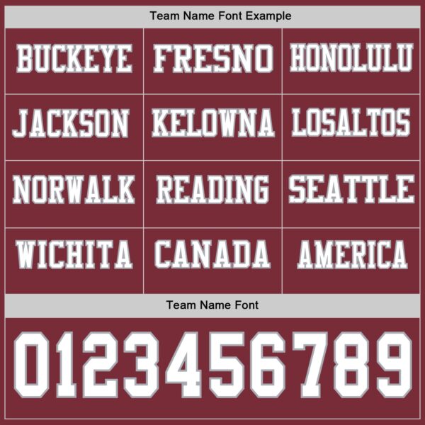 Custom Burgundy White-Gray Long Sleeve Authentic Football Jersey