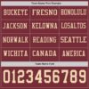 Custom Burgundy Cream Long Sleeve Authentic Football Jersey