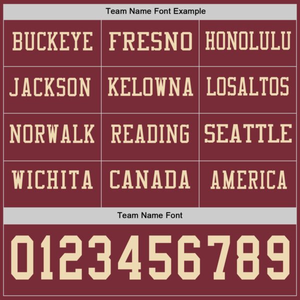 Custom Burgundy Cream Long Sleeve Authentic Football Jersey