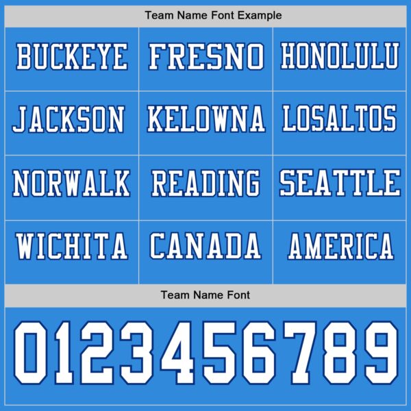 Custom Powder Blue White-Royal Long Sleeve Authentic Football Jersey