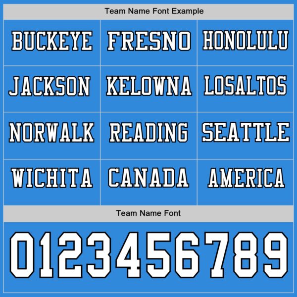 Custom Powder Blue White-Black Long Sleeve Authentic Football Jersey