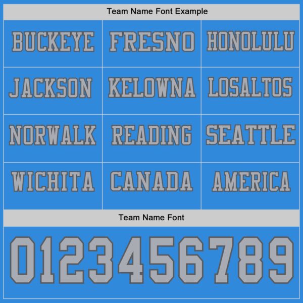 Custom Powder Blue Gray-Steel Gray Long Sleeve Authentic Football Jersey