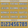 Custom Old Gold Royal-White Long Sleeve Authentic Football Jersey
