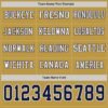 Custom Old Gold Navy-White Long Sleeve Authentic Football Jersey