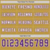 Custom Old Gold Purple-White Long Sleeve Authentic Football Jersey
