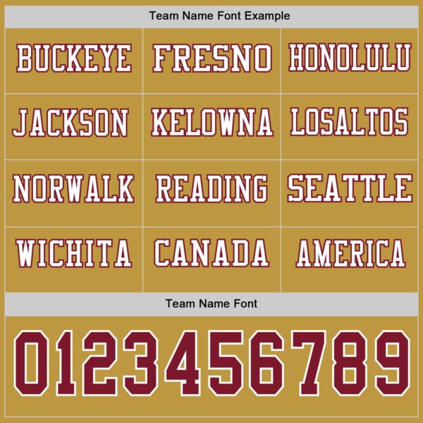 Custom Old Gold Crimson-White Long Sleeve Authentic Football Jersey