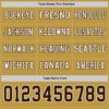 Custom Old Gold Brown-White Long Sleeve Authentic Football Jersey