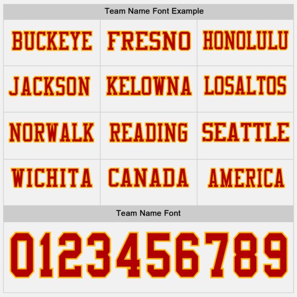 Custom White Red-Gold Long Sleeve Authentic Football Jersey