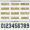 Custom White Royal-Yellow Long Sleeve Authentic Football Jersey