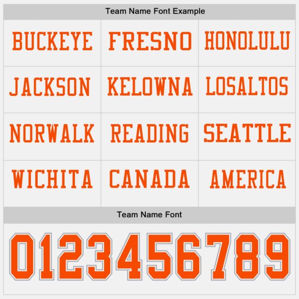 Custom White Orange-Gray Long Sleeve Authentic Football Jersey