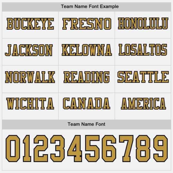 Custom White Old Gold-Black Long Sleeve Authentic Football Jersey