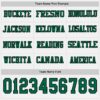 Custom White Kelly Green-Black Long Sleeve Authentic Football Jersey