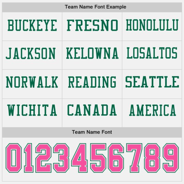 Custom White Pink-Kelly Green Long Sleeve Authentic Football Jersey