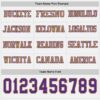 Custom White Purple-Old Gold Long Sleeve Authentic Football Jersey