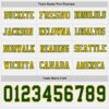 Custom White Green-Gold Long Sleeve Authentic Football Jersey