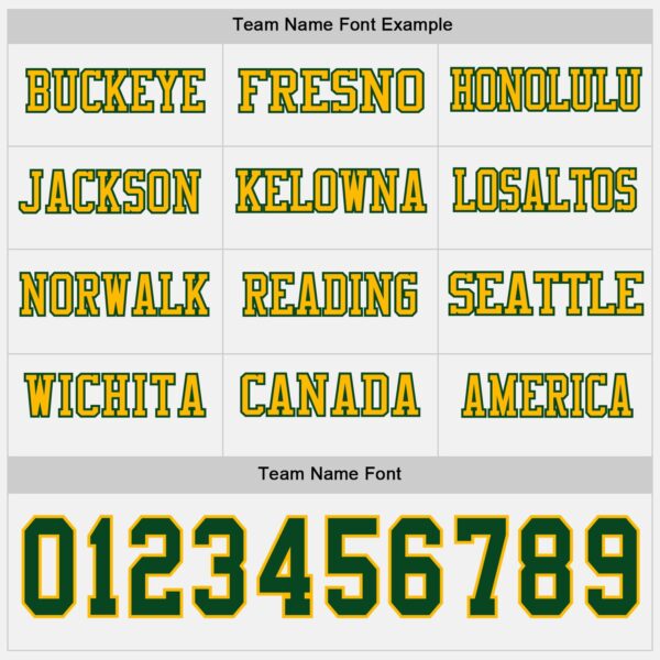 Custom White Green-Gold Long Sleeve Authentic Football Jersey
