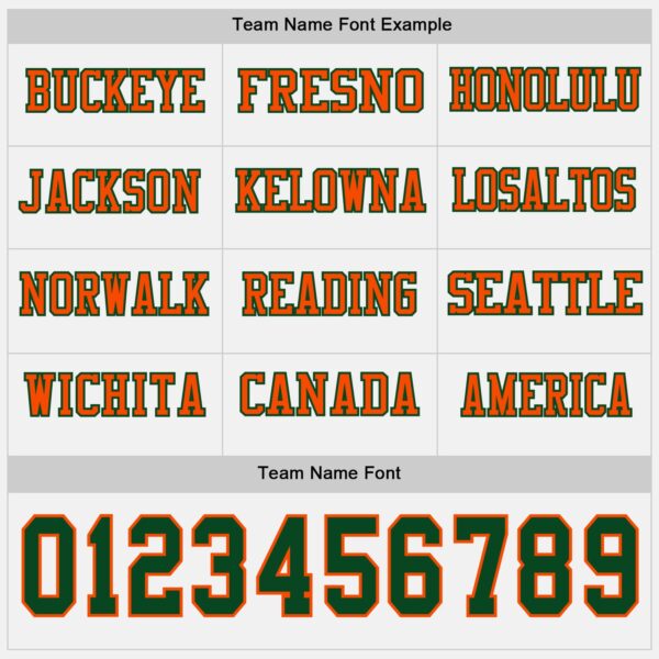 Custom White Green-Orange Long Sleeve Authentic Football Jersey