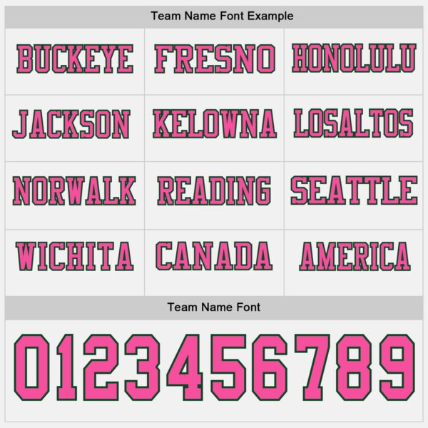 Custom White Pink-Green Long Sleeve Authentic Football Jersey