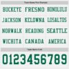 Custom White Kelly Green Long Sleeve Authentic Football Jersey