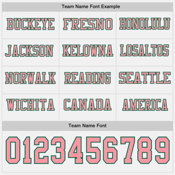 Custom White Medium Pink-Kelly Green Long Sleeve Authentic Football Jersey