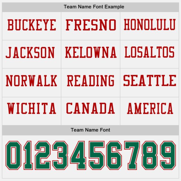 Custom White Kelly Green-Red Long Sleeve Authentic Football Jersey