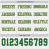 LongSleeve1042-2 Custom White Kelly Green-Old Gold Long Sleeve Authentic Football Jersey