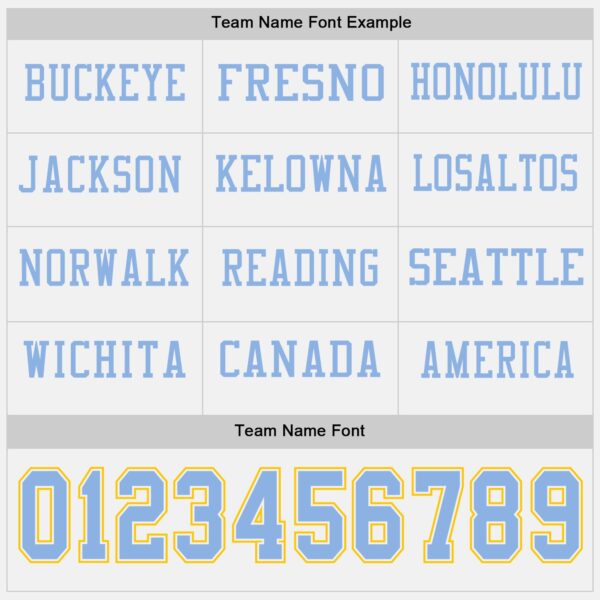 Custom White Light Blue-Yellow Long Sleeve Authentic Football Jersey