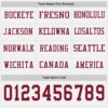 Custom White Crimson Long Sleeve Authentic Football Jersey