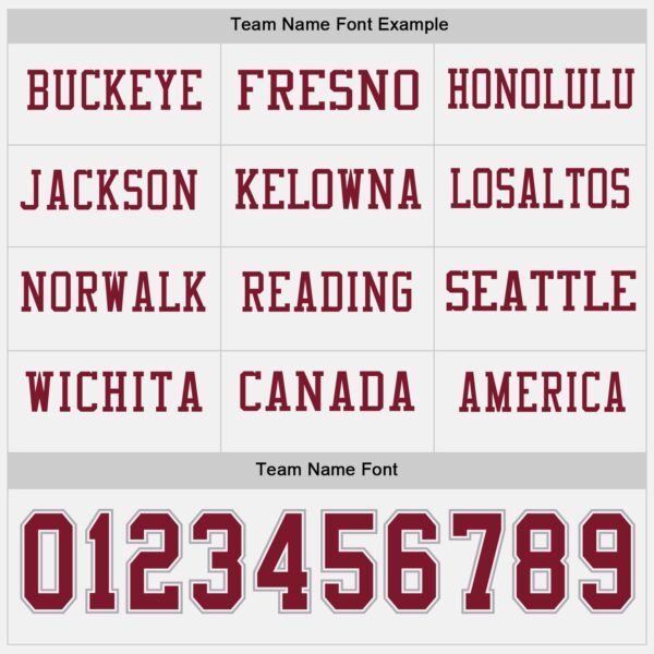 Custom White Crimson-Gray Long Sleeve Authentic Football Jersey