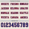 Custom Cream Royal-Red Long Sleeve Authentic Football Jersey