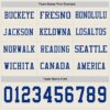 Custom Cream Royal Long Sleeve Authentic Football Jersey
