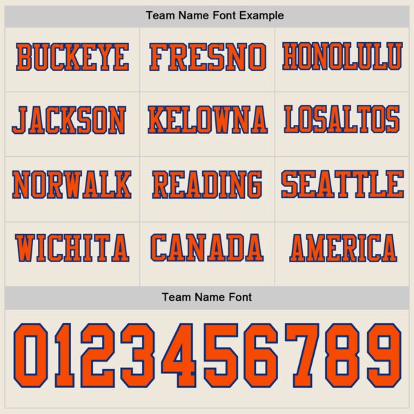 Custom Cream Orange-Royal Long Sleeve Authentic Football Jersey