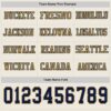 Custom Cream Navy-Old Gold Long Sleeve Authentic Football Jersey