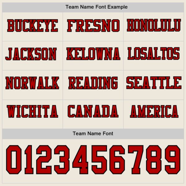 Custom Cream Red-Black Long Sleeve Authentic Football Jersey