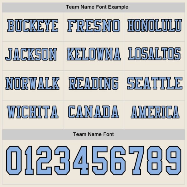 Custom Cream Light Blue-Black Long Sleeve Authentic Football Jersey