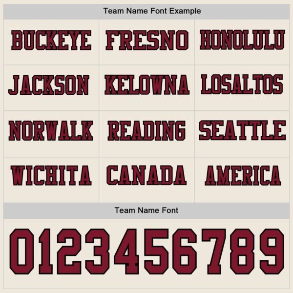 Custom Cream Crimson-Black Long Sleeve Authentic Football Jersey