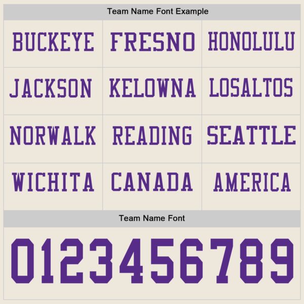 Custom Cream Purple Long Sleeve Authentic Football Jersey