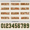 Custom Cream Green-Orange Long Sleeve Authentic Football Jersey