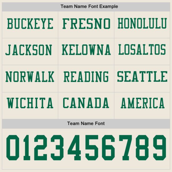 Custom Cream Kelly Green Long Sleeve Authentic Football Jersey