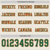 Custom Cream Kelly Green-Orange Long Sleeve Authentic Football Jersey