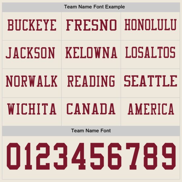 Custom Cream Crimson Long Sleeve Authentic Football Jersey