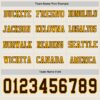 Custom Cream Brown-Gold Long Sleeve Authentic Football Jersey