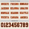 Custom Cream Brown-Orange Long Sleeve Authentic Football Jersey