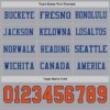 Custom Gray Orange-Royal Long Sleeve Authentic Football Jersey