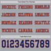 Custom Gray Royal-Orange Long Sleeve Authentic Football Jersey