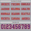 Custom Gray Purple-Orange Long Sleeve Authentic Football Jersey