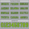 Custom Gray Neon Green-Navy Long Sleeve Authentic Football Jersey