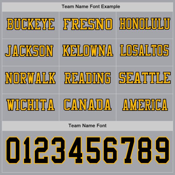 Custom Gray Black-Gold Long Sleeve Authentic Football Jersey