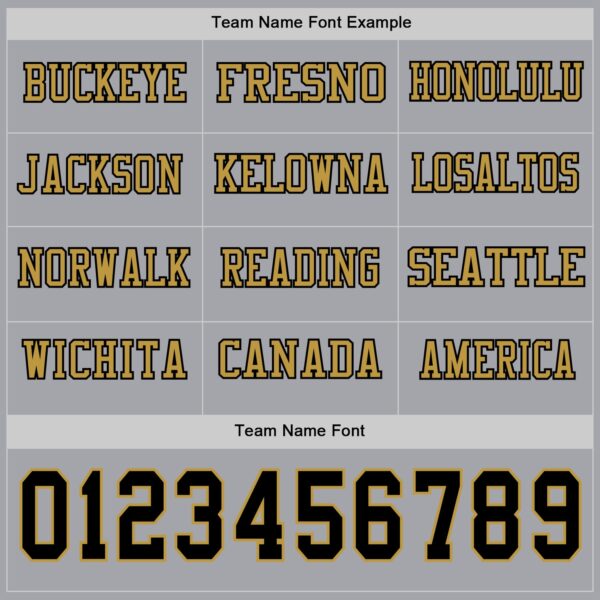 Custom Gray Black-Old Gold Long Sleeve Authentic Football Jersey